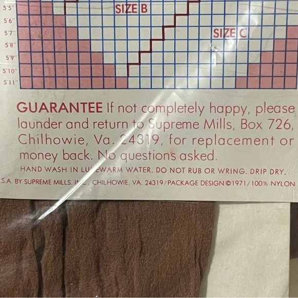 Vintage Iron We've happy legs Mod GoGo 1970 vintage extra tall sheer - Picture 5 of 5